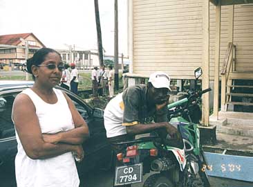 Parents of missing policeman, mother, Barbara Devi and father, Edward Major who were yesterday desperately trying to locate their son.